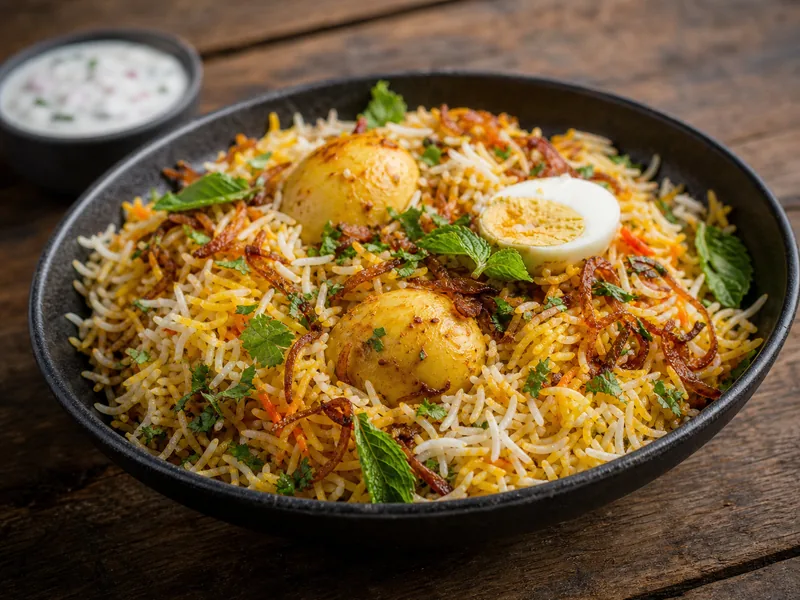Danie Biryani z jajkiem