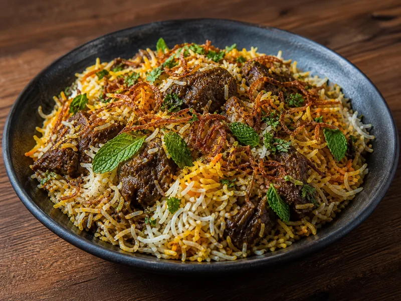 Danie Biryani z wołowiną