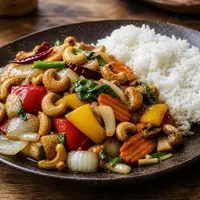 Danie Cashew Nut z warzywami