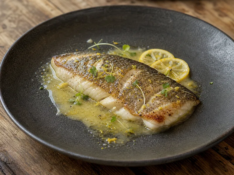 Danie Dorada z sosem yuzu