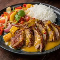 Danie Kaczka w sosie mango