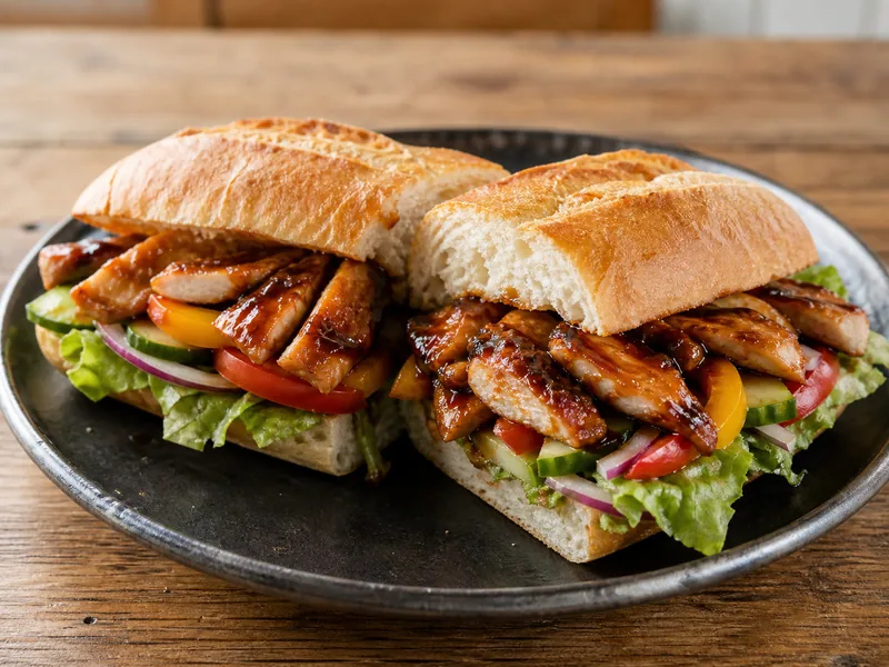 Danie Kanapka z kurczakiem teriyaki