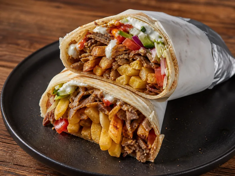 Danie Kebab z frytkami
