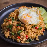 Danie Khao Pad Kra Prao