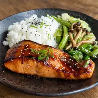 Danie Łosoś teriyaki