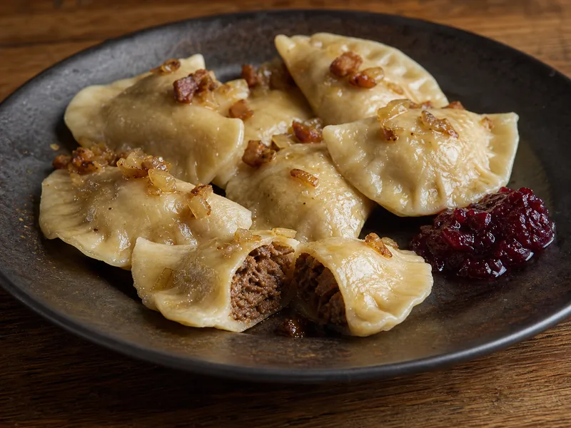 Danie Pierogi z gęsiną