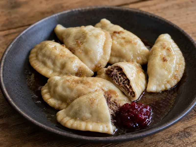 Danie Pierogi z kaczką
