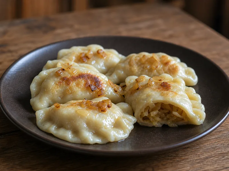 Danie Pierogi z kapustą