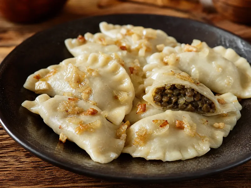 Danie Pierogi z soczewicą