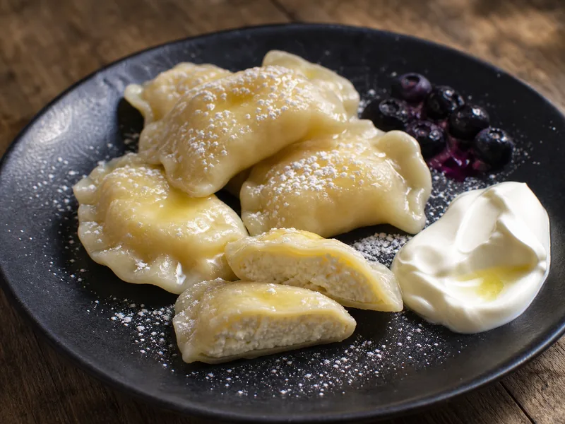 Danie Pierogi z twarogiem