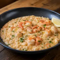 Danie Risotto z krewetkami