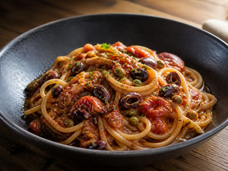 Danie Spaghetti alla Puttanesca