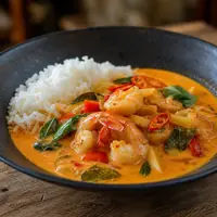 Danie Tajskie curry z krewetkami