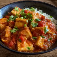 Danie Tofu w sosie pomidorowym