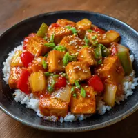 Danie Tofu w sosie słodko-kwaśnym