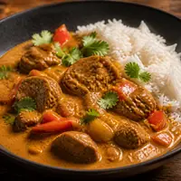 Danie Wieprzowina w sosie curry
