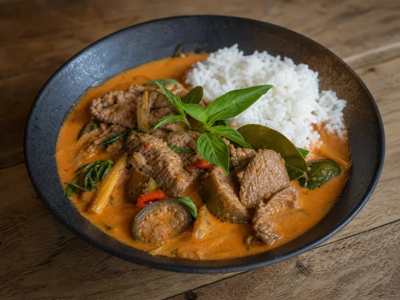 Danie Wołowina w czerwonym curry