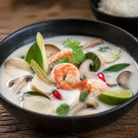 Danie Zupa Tom Kha z krewetkami